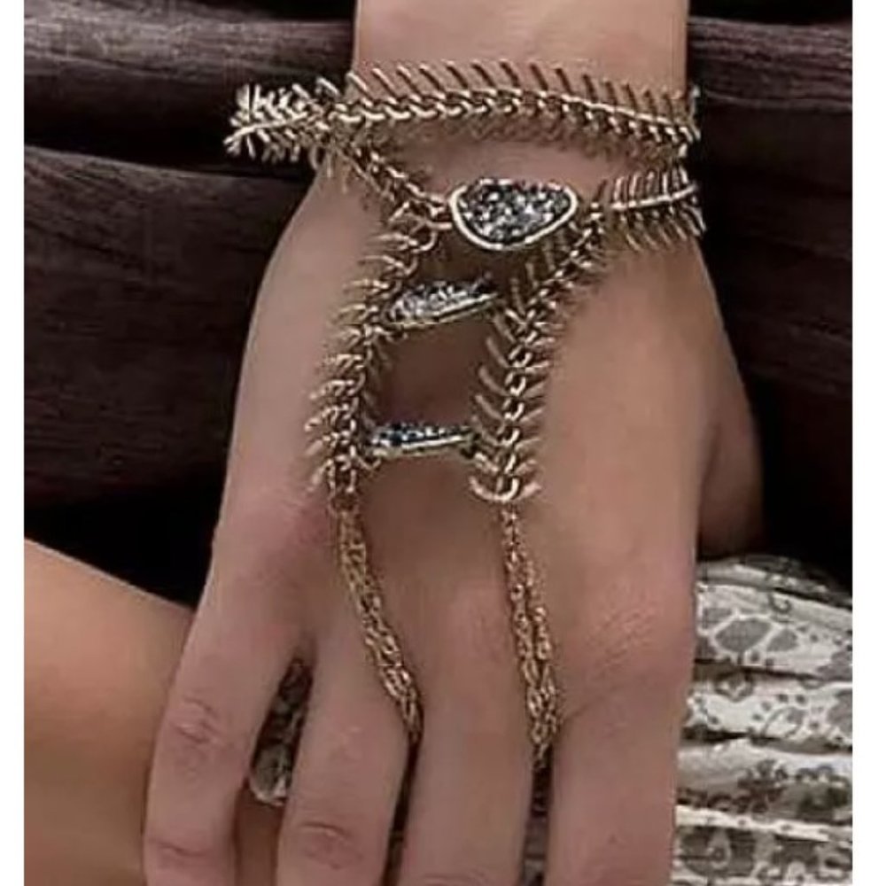 Gimmicks multi hand jewelry (bracelet) gold hematite